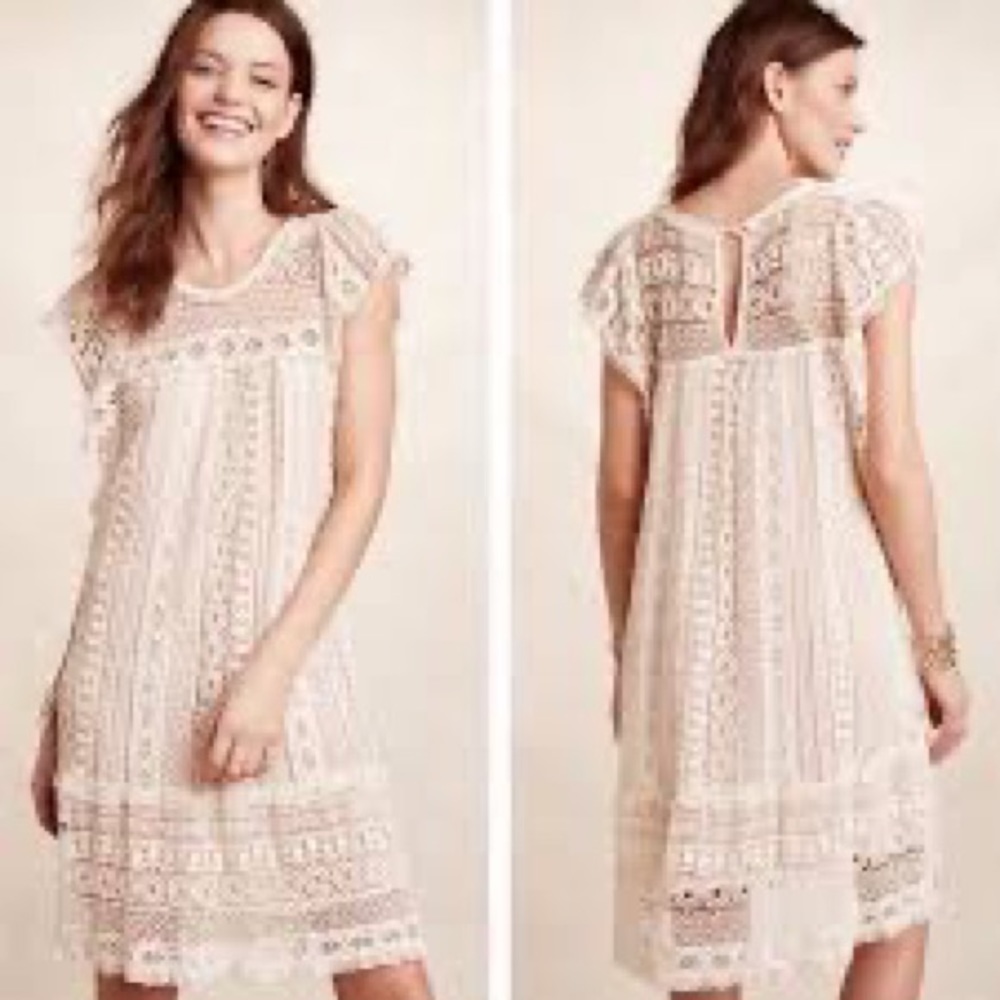 Anthropologie Maeve Crochet Lace Dress